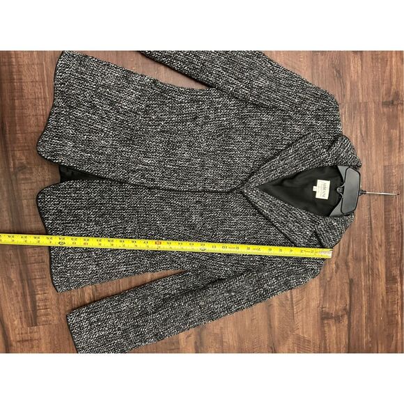 Armani Collezioni Black/White Tweed Wool Sequins Blend Blazer Size 8 w/COA - Picture 7 of 16